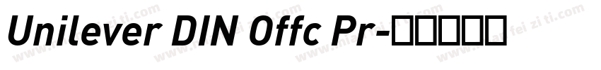 Unilever DIN Offc Pr字体转换